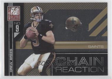 2010 Donruss Elite - Chain Reaction - Gold #12 - Drew Brees /999