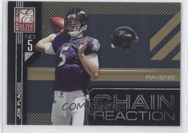 2010 Donruss Elite - Chain Reaction - Gold #15 - Joe Flacco /999