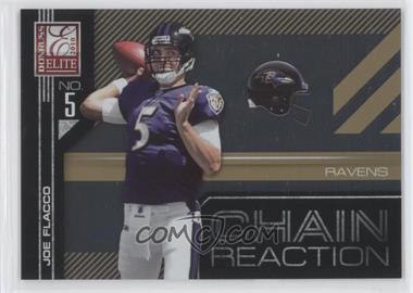 2010 Donruss Elite - Chain Reaction - Gold #15 - Joe Flacco /999