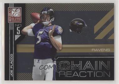 2010 Donruss Elite - Chain Reaction - Gold #15 - Joe Flacco /999