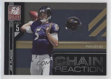 2010 Donruss Elite - Chain Reaction - Gold #15 - Joe Flacco /999