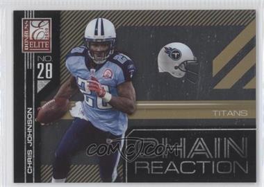 2010 Donruss Elite - Chain Reaction - Gold #9 - Chris Johnson /999