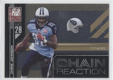 2010 Donruss Elite - Chain Reaction - Gold #9 - Chris Johnson /999