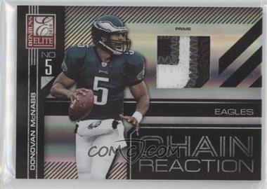 2010 Donruss Elite - Chain Reaction - Jerseys Prime #11 - Donovan McNabb /50