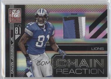 2010 Donruss Elite - Chain Reaction - Jerseys Prime #6 - Calvin Johnson Jr. /50