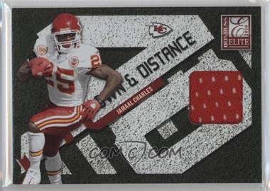 2010 Donruss Elite - Down and Distance Materials #13 - Jamaal Charles /299