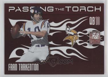 2010 Donruss Elite - Passing the Torch - Red #2 - Brett Favre, Fran Tarkenton /999