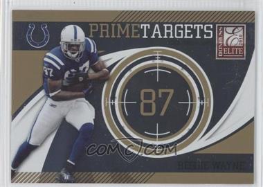 2010 Donruss Elite - Prime Targets - Gold #14 - Reggie Wayne /999