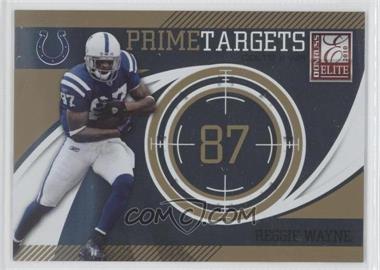 2010 Donruss Elite - Prime Targets - Gold #14 - Reggie Wayne /999