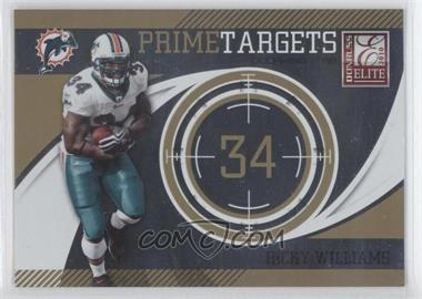 2010 Donruss Elite - Prime Targets - Gold #15 - Ricky Williams /999