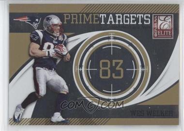 2010 Donruss Elite - Prime Targets - Gold #20 - Wes Welker /999