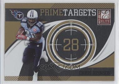 2010 Donruss Elite - Prime Targets - Gold #5 - Chris Johnson /999