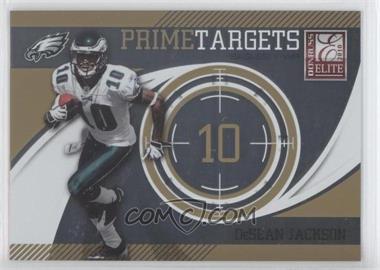 2010 Donruss Elite - Prime Targets - Gold #7 - DeSean Jackson /999