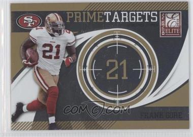 2010 Donruss Elite - Prime Targets - Gold #8 - Frank Gore /999