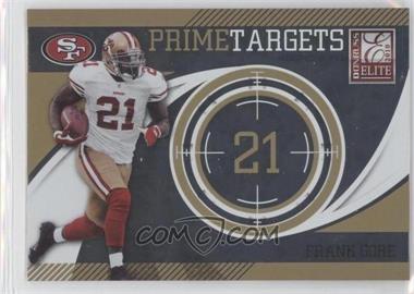 2010 Donruss Elite - Prime Targets - Gold #8 - Frank Gore /999