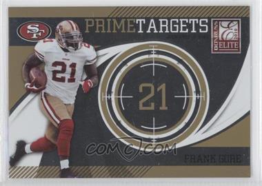 2010 Donruss Elite - Prime Targets - Gold #8 - Frank Gore /999