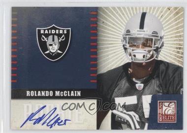 2010 Donruss Elite - Team Logo - Signatures #30 - Rolando McClain