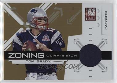 2010 Donruss Elite - Zoning Commission - Gold Jersey #17 - Tom Brady /299