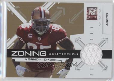 2010 Donruss Elite - Zoning Commission - Gold Jersey #19 - Vernon Davis /299