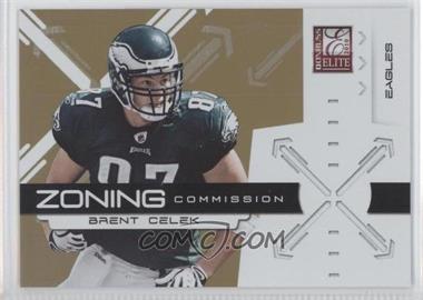 2010 Donruss Elite - Zoning Commission - Gold #1 - Brent Celek /999