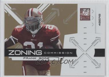 2010 Donruss Elite - Zoning Commission - Gold #4 - Frank Gore /999