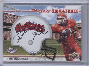 2010 NCAA Sweet Spot - [Base] - Variations #118.1 - Rookie Signatures - Ryan Mathews (White Helmet) /200