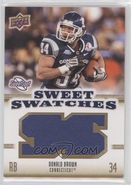 2010 NCAA Sweet Spot - Sweet Swatches #SSW-20 - Donald Brown