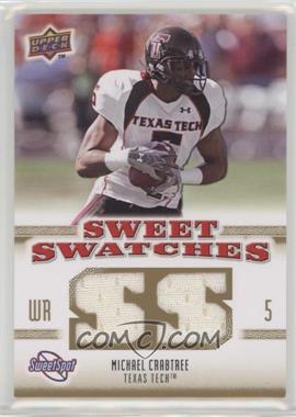 2010 NCAA Sweet Spot - Sweet Swatches #SSW-47 - Michael Crabtree