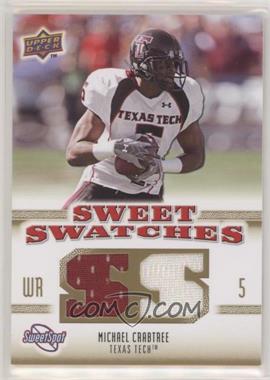 2010 NCAA Sweet Spot - Sweet Swatches #SSW-47 - Michael Crabtree