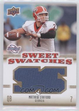 2010 NCAA Sweet Spot - Sweet Swatches #SSW-59 - Matthew Stafford