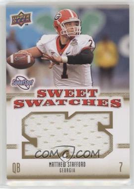2010 NCAA Sweet Spot - Sweet Swatches #SSW-59 - Matthew Stafford