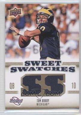 2010 NCAA Sweet Spot - Sweet Swatches #SSW-8 - Tom Brady