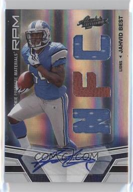 2010 Panini Absolute Memorabilia - [Base] - Die-Cut AFC/NFC Signatures #207 - Rookie Premiere Materials - Jahvid Best /25