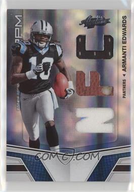 2010 Panini Absolute Memorabilia - [Base] - Die-Cut AFC/NFC #205 - Rookie Premiere Materials - Armanti Edwards /99