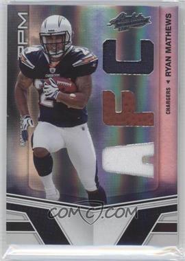 2010 Panini Absolute Memorabilia - [Base] - Die-Cut AFC/NFC #209 - Rookie Premiere Materials - Ryan Mathews /99