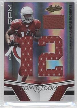 2010 Panini Absolute Memorabilia - [Base] - Spectrum Jumbo Die-Cut Jersey Number With Football #225 - Rookie Premiere Materials - Andre Roberts /50