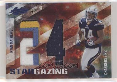 2010 Panini Absolute Memorabilia - Star Gazing - Spectrum Jumbo Die-Cut Jersey Number Materials Prime #31 - Ryan Mathews /25