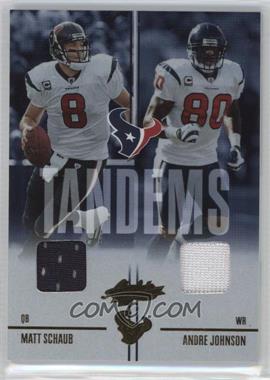 2010 Panini Absolute Memorabilia - Team Tandems Materials #14 - Matt Schaub, Andre Johnson /30