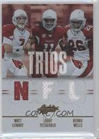 Beanie Wells, Larry Fitzgerald, Matt Leinart #/75