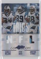 Steve Smith, DeAngelo Williams, Jonathan Stewart #/25