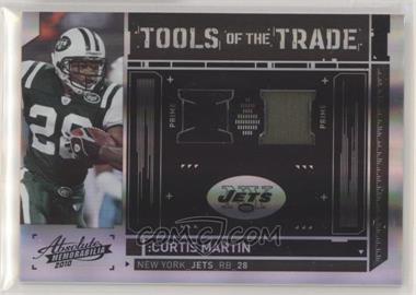 2010 Panini Absolute Memorabilia - Tools of the Trade - Spectrum Black Triple Prime #1 - Curtis Martin /50