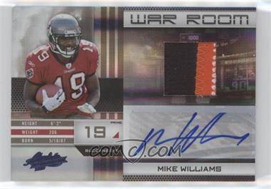 2010 Panini Absolute Memorabilia - War Room - Materials Prime Signatures #5 - Mike Williams /10