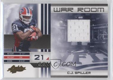 2010 Panini Absolute Memorabilia - War Room - Materials #31 - C.J. Spiller /250