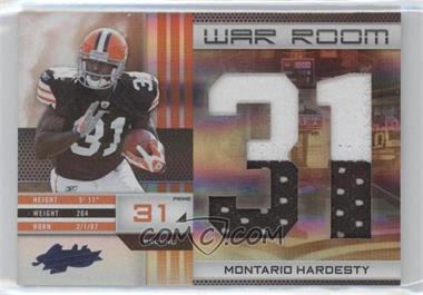 2010 Panini Absolute Memorabilia - War Room - Spectrum Jumbo Die-Cut Jersey Number Materials Prime #20 - Montario Hardesty /15