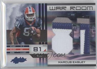 2010 Panini Absolute Memorabilia - War Room - Spectrum Jumbo Die-Cut Jersey Number Materials Prime #30 - Marcus Easley /15