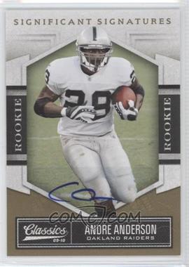 2010 Panini Classics - [Base] - Significant Signatures Gold #102 - Rookie - Andre Anderson /499