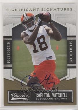 2010 Panini Classics - [Base] - Significant Signatures Gold #118 - Rookie - Carlton Mitchell /499
