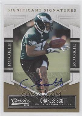 2010 Panini Classics - [Base] - Significant Signatures Gold #120 - Rookie - Charles Scott /499