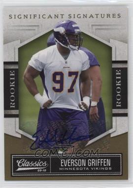 2010 Panini Classics - [Base] - Significant Signatures Gold #141 - Rookie - Everson Griffen /499 [EX to NM]