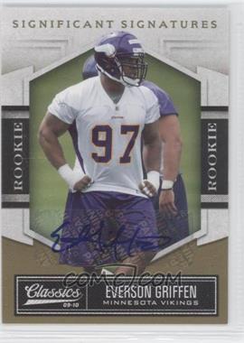 2010 Panini Classics - [Base] - Significant Signatures Gold #141 - Rookie - Everson Griffen /499